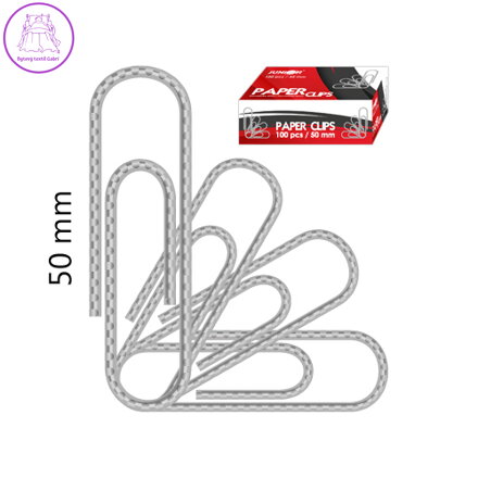 Spony vrúbkované/poniklované JUNIOR, 50 mm/100 ks