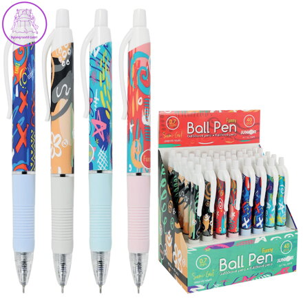 Pero kuličkové Semi-Gel 0,7 mm - Funny (4 designy v balení)