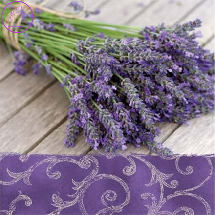 Ubrousky PAW L 33x33 cm Lavender in the Country