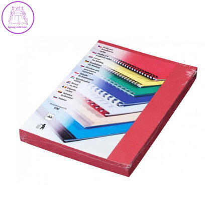 Kartonové desky DELTA A4 červené