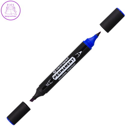 Popisovač CENTROPEN 1666 oboustranný - modrý