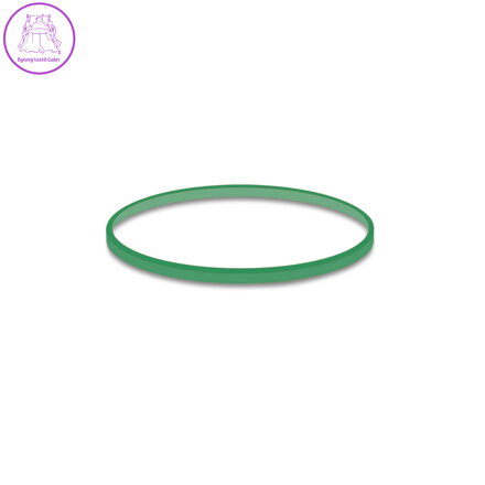 Gumičky zelené tenké (1 mm, O 4 cm) [1 kg]