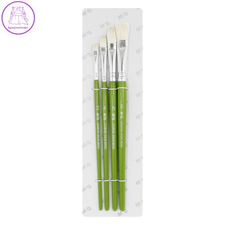 Sada štětců M&G 4ks, plochá (č. 3, 5, 7, 9)