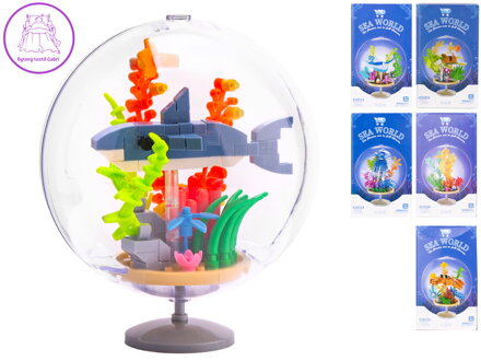 Stavebnice mořská zvířata 135-146ks 6druhů v krabičce