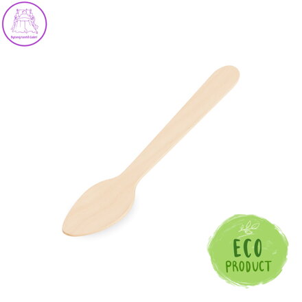 Kávová lžička ze dřeva 11 cm, 100 ks