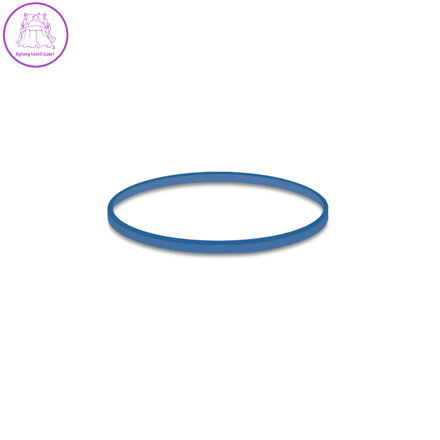 Gumičky modré slabé (1 mm, O 3 cm) [50 g]