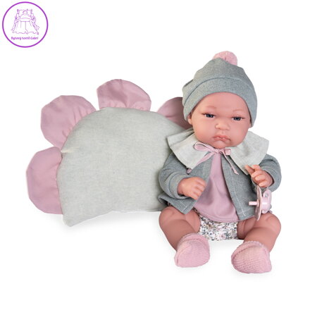 Panenka Toneta s květinovým polštářkem, 33 cm