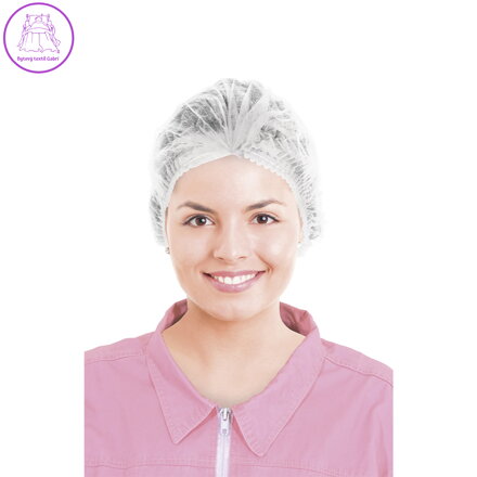 Čepec extra lehký, bílý (100 ks v bal.)