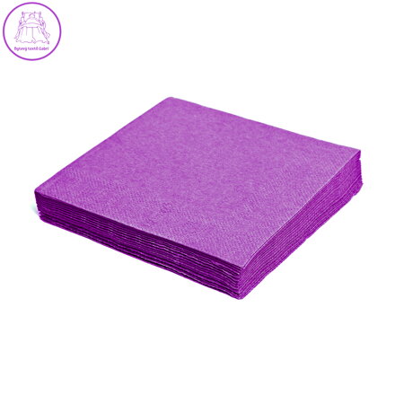 Ubrousky 3-vrstvé 33 x 33 cm s světlo fialové 20ks