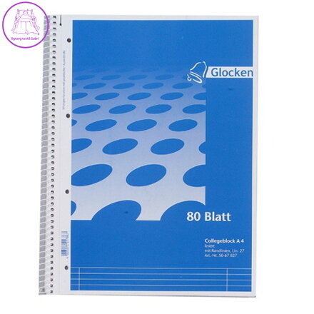 Blok A4 College s boční spirálou linkový 80 L