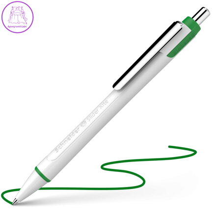 Guľôčkové pero Schneider Slider Xite Bio - zelená náplň