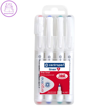 Liner CENTROPEN 4611 - sada 4 ks 0,3 mm