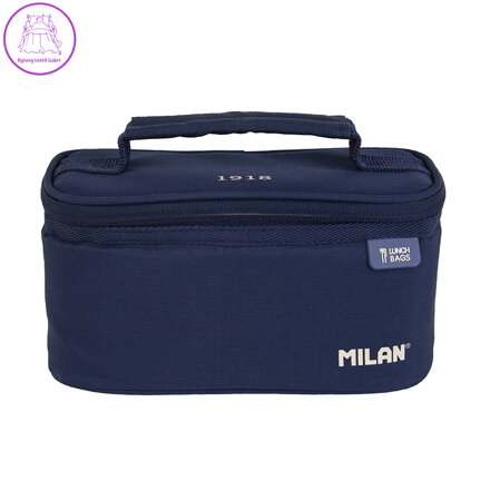 Taška na svačinu MILAN izotermický 1,5 l + 1ks box na svačinu, modrá námornícka