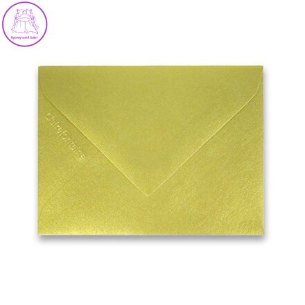 Obálka CF - 100x75 mm, zlatá 120g (20ks)