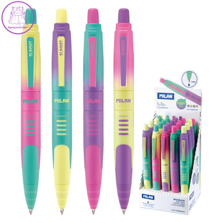 Pero kuličkové MILAN Compact Sunset 1,0mm - modré