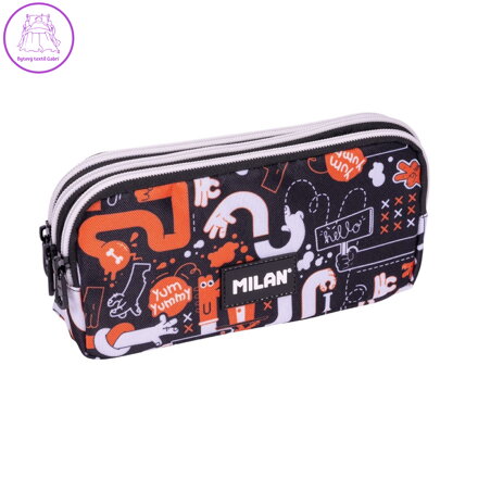 Pouzdro na pera MILAN 3-zipové, série Fingers