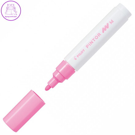 Pintor, PO, Medium, akrylový popisovač růžová