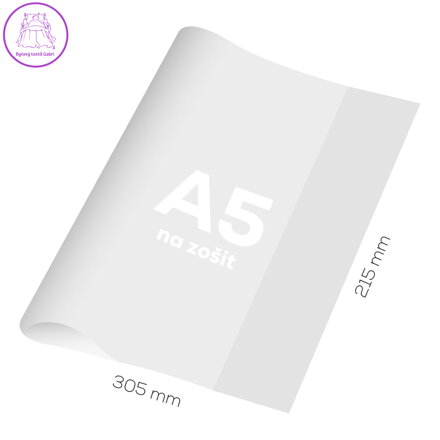 Obal na sešit A5 PP hrubý transparentní 110 mic / 1ks