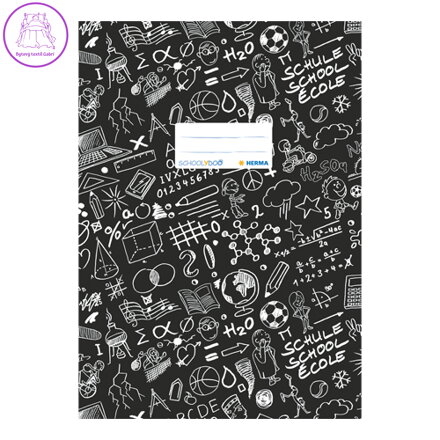 Obal na sešit Schooldoo A4 černý / 1ks