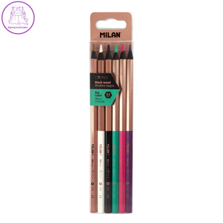 Pastelky MILAN šestihranné Copper 6 ks