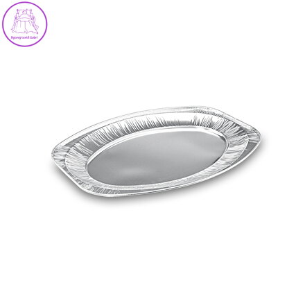 Podnos Alu oválný 43 x 28,6 cm, 5 ks