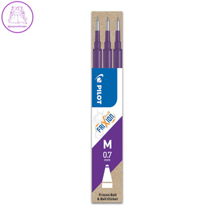 Náplň gumovací PILOT Frixion 0,7 mm/3 ks - fialová