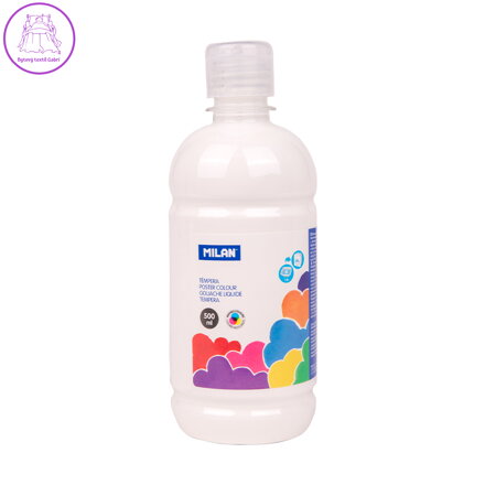 Barva temperová 500ml bílá