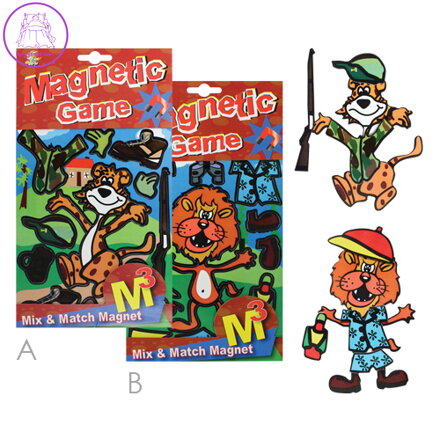 Magnetická hra Obleč mě! - Tygr / Lev