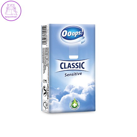 Hygienické kapesníky Ooops! Classic Sensitive 3-vrstvé, 1 ks