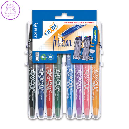 Roller gumovací PILOT Frixion Ball 0,7mm, Set2Go sada 8 ks