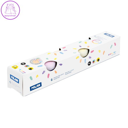 Barvy prstové MILAN 40 ml - sada 6 pastelových barev