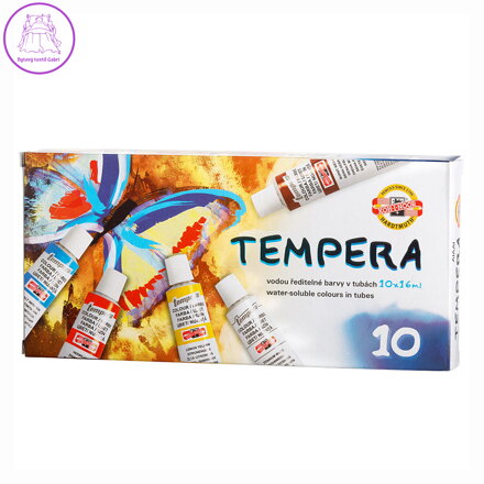Barvy temperové 10 barev x 16 ml