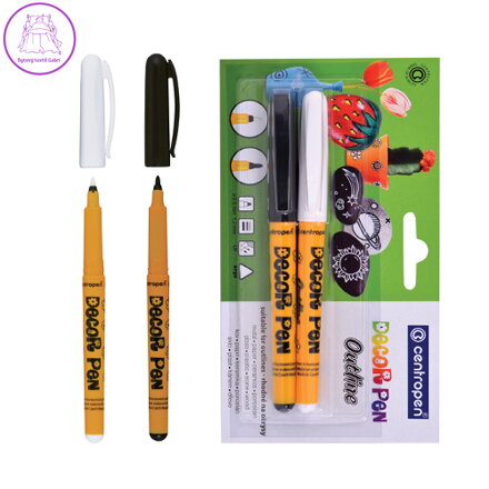 Popisovač CENTROPEN Decor, čiena a biela