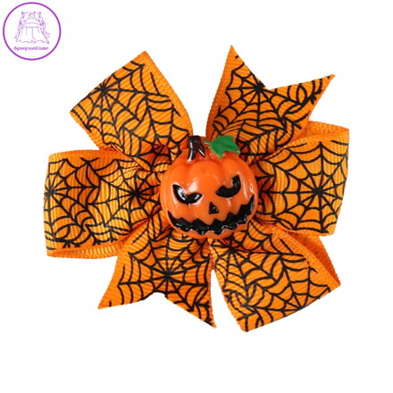 Spona do vlasů oranžová dýně