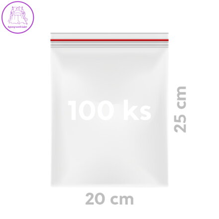 Kapsy rychlouzavírací 20 x 25 cm (100 ks v bal.)