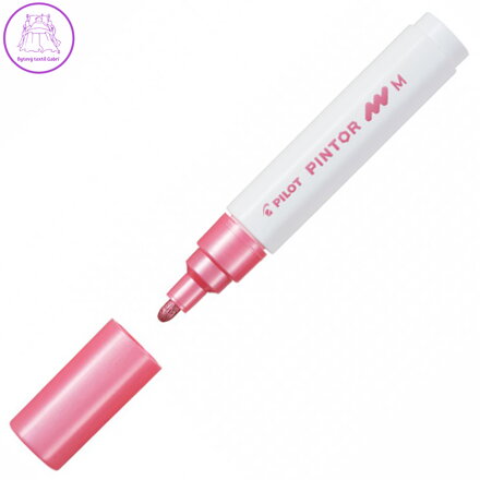 Pintor, PO, Medium, akrylový popisovač metalická růžová