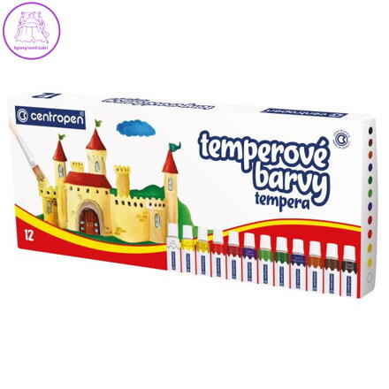Barvy temperové CENTROPEN 9550/12 - 12 barev 12 ml