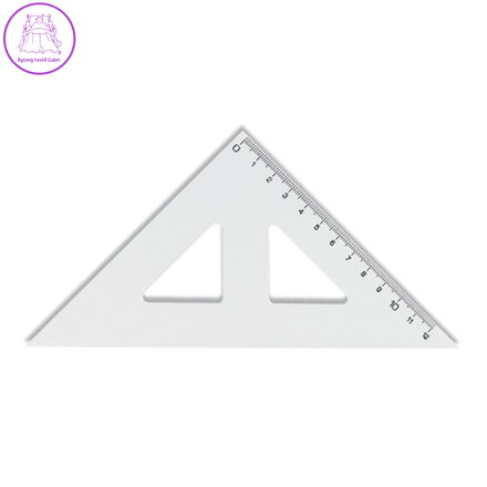 Pravítko  trojuhelník s ryskou 141mm malý