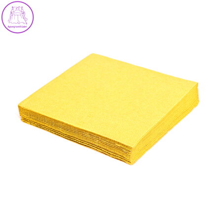 Ubrousky 2-vrstvé 33 x 33 cm žluté 50 ks