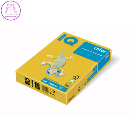 Kopírovací papír A4 IQ 160g color intenzivně žlutý