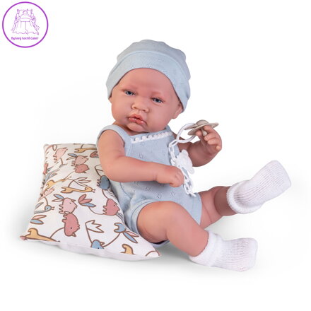 Novorozená panenka Louie v modrém pyžamu, 42 cm