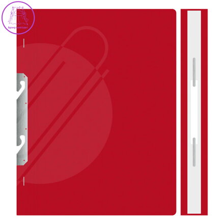 Rychlovazač A4 RZC - závěsný celý, PŘESPÁN - červený
