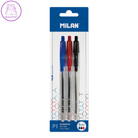 Pero kuličkové MILAN P1 1,0 mm - sada 3 ks