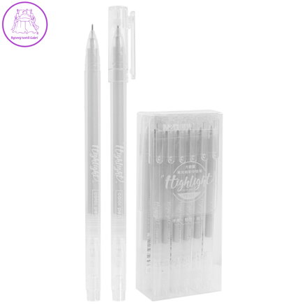 Pero gelové M&G Highlight 0,6 mm/stříbrné