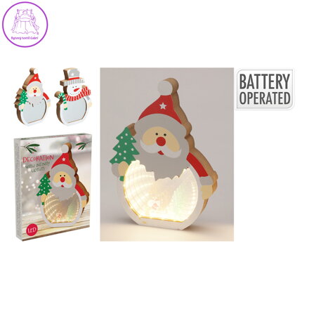 Mikuláš / Sněhulák s LED světlem Infinity Lights (mix / cena 1ks)