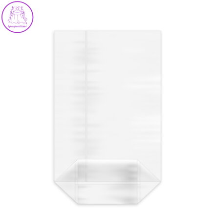 Sáček čirý (OPP) s křížovým dnem 14,5 x 23,5 + 6 cm