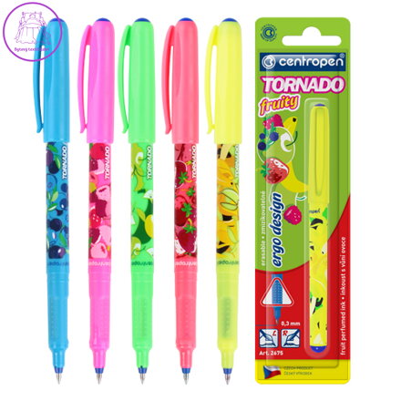 Pero kuličkové CENTROPEN 2675 Tornado Fruity, blistr