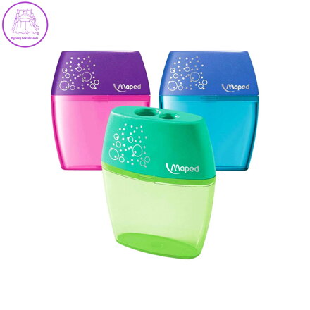 Struhadlo, dvoudílné s podnosem MAPED "SHAKER", mix barev