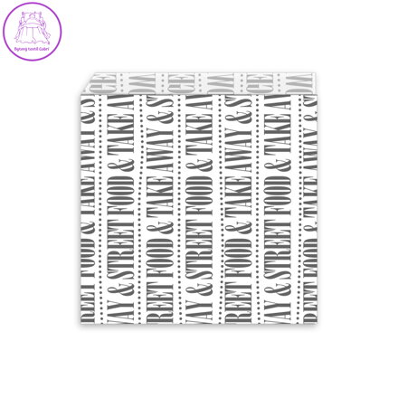 Papírový sáček (FSC Mix) nepromastitelný Street Food 16 x 17 cm [500 ks]