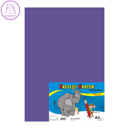 Výkres školní A3 180g / 50 listů fialový